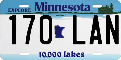 MN license plate 170LAN