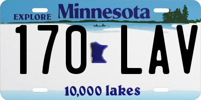 MN license plate 170LAV