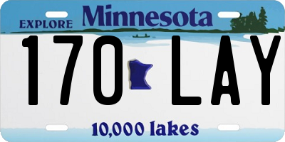 MN license plate 170LAY