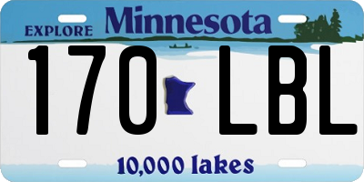 MN license plate 170LBL