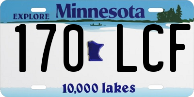 MN license plate 170LCF