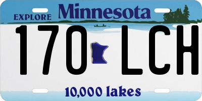 MN license plate 170LCH