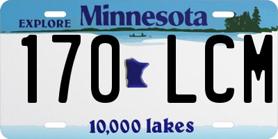 MN license plate 170LCM