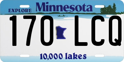 MN license plate 170LCQ