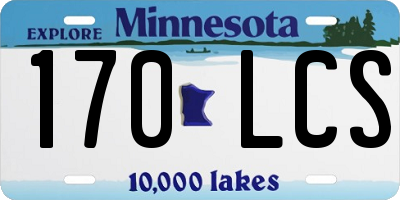 MN license plate 170LCS