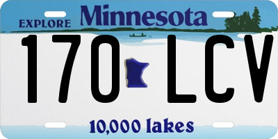 MN license plate 170LCV