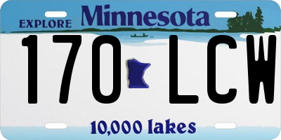 MN license plate 170LCW