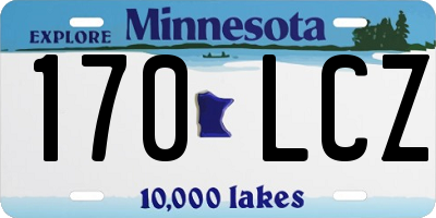 MN license plate 170LCZ