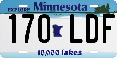 MN license plate 170LDF