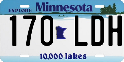 MN license plate 170LDH