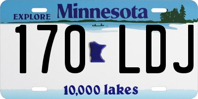 MN license plate 170LDJ