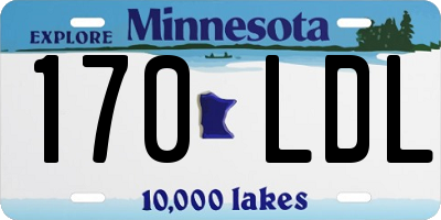 MN license plate 170LDL