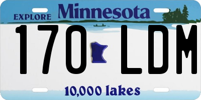 MN license plate 170LDM