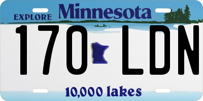 MN license plate 170LDN