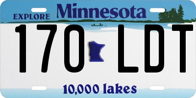 MN license plate 170LDT