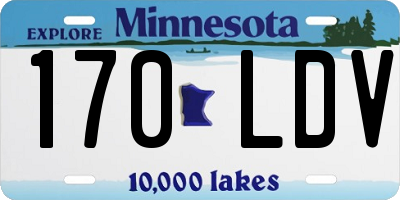 MN license plate 170LDV