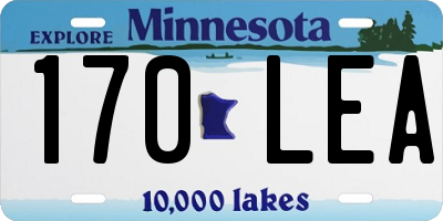 MN license plate 170LEA