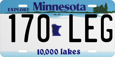 MN license plate 170LEG