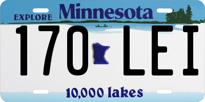 MN license plate 170LEI