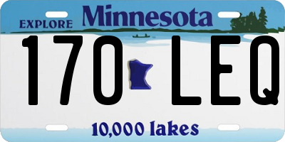 MN license plate 170LEQ