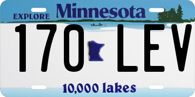 MN license plate 170LEV