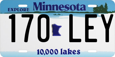 MN license plate 170LEY