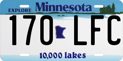 MN license plate 170LFC