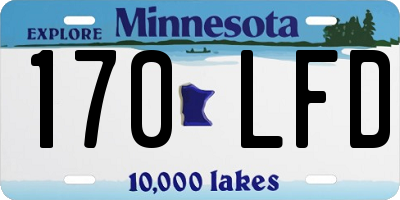 MN license plate 170LFD