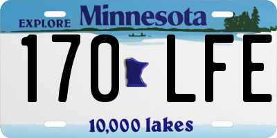 MN license plate 170LFE