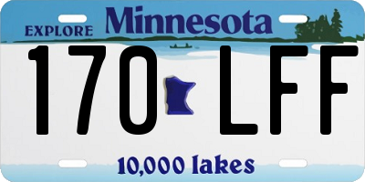 MN license plate 170LFF