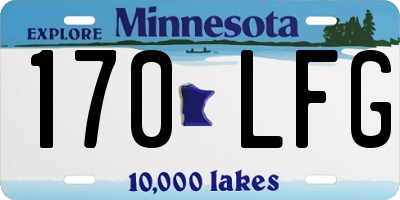 MN license plate 170LFG