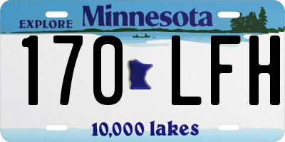 MN license plate 170LFH