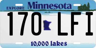 MN license plate 170LFI
