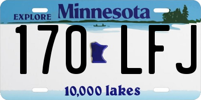 MN license plate 170LFJ
