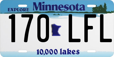 MN license plate 170LFL