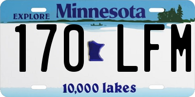 MN license plate 170LFM