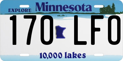 MN license plate 170LFO