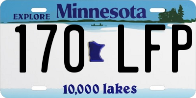 MN license plate 170LFP