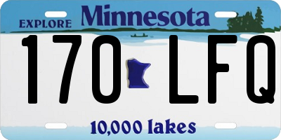 MN license plate 170LFQ