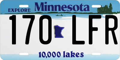MN license plate 170LFR