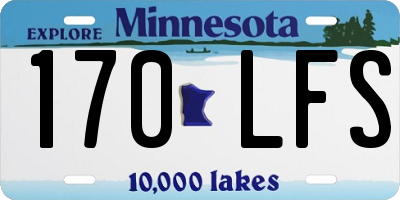 MN license plate 170LFS