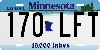 MN license plate 170LFT