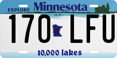 MN license plate 170LFU