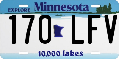 MN license plate 170LFV