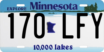 MN license plate 170LFY