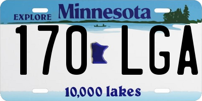 MN license plate 170LGA
