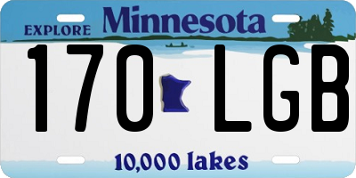 MN license plate 170LGB
