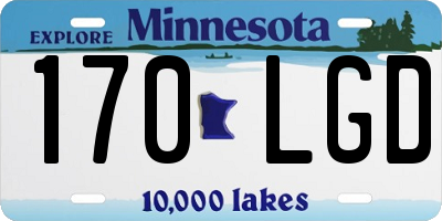 MN license plate 170LGD
