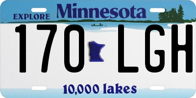MN license plate 170LGH