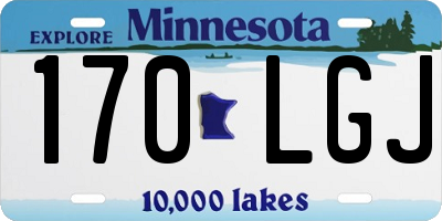 MN license plate 170LGJ